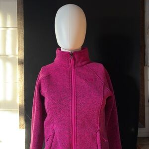 The North Face Pink Full-Zip Fleece Jacket